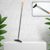 7928 2 in 1 Cleaning Brush & Wiper , Long Handle Floor Brush, Rotatable Cleaning Brush for Bathroom, Kitchen, 120 Degree Triangular Rotating Brush Head with Wiper