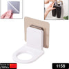 1158 Wall Mounted Self Sticky Hooks for Body Wash Shampoo Bottle Wall Storage Strong Adhesive Hook Power Plug Socket Hanger Holder Multi Color (1pc) 