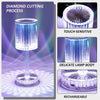6605 Crystal Table Lamp , Touch Control Atmosphere Nightstand Lamp With USB Charging Line 