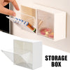 4037Adhesive Wall Mounted Flip Storage Box Holder Small Object Storage Case ( 1 pcs ) 