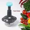 5329  Push Chopper Manual Food Chopper and Hand Push Vegetable Chopper, Cutter, Mixer Set for Kitchen with 3 Stainless Steel Blade 