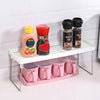 4174 1 Tier Folding Storage Organizer Stack Shelf Rack / Kitchen Bathroom Tall Cabinet, Portable Folding Shelf with PP Metal Construction for Home and Dorm Storage