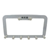 7573 Multi-Function Metal Door Hook, Clothes Hook Rack Easy Installation, No Drilling Required, for Hanging Hook Rack Rail, Extra Long Coat Hanger Wall Mount for Clothes, Jacket (8 Hook)