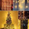 1253 12 Stars Curtain String Lights, Window Curtain Lights with 8 Flashing Modes Decoration for Festivals-11