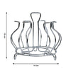 2134 Stainless Steel Glass Holder Glass Hanging Organizer for Kitchen Bars Pubs 