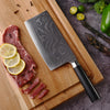 5735 Stainless Steel Chef Damascus Cleaver Vegetable Knife with Plastic Handle & Cover, Multipurpose Use for Kitchen or Restaurant (12 Inch)