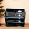 4884 Plastic 3 Layer Storage used in all kinds of household and official places for storing of various types of stuffs and items, Desktop File Storage Rack, Office Data File Rack Drawer Type Classification Cabinet Desktop File Holder Organizer for Office
