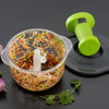 5329  Push Chopper Manual Food Chopper and Hand Push Vegetable Chopper, Cutter, Mixer Set for Kitchen with 3 Stainless Steel Blade 