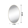 1795 Oval Shape 3D Mirror Sticker used in all kinds of household and official purposes as a sticker etc. 