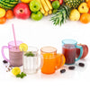 5579 Stylish Juice Glass With Handle, Water Glass, Beer Glass, Milk Shake Glass, Multipurpose Glass Plastic Beer Mug, Unbreakable Beer Tasting Glasses, Clear Juice Glasses Suitable for Kids (2 pc)