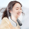 0876 Neck Fan, Portable and Wearable Personal Fan, USB Rechargeable, Headphone Design, Neckband Fan with 3 Speeds, suitable for outdoor family sports travel