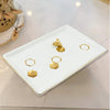 5806 Ceramic Square Plate / Tray / Dish Decoration Home Tray Tableware Decoration Plate For Kitchen Coffee Table Perfume Living Room Mini Bars Snacks, for Decorration Square Plate (1 Pc)