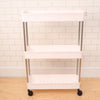 2156 Plastic 4 layer folding trolly Storage Organizer for Kitchen Storage Rack Shelf Trolley Rack with Caster Wheels (4 LAYER) 