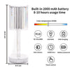 6605 Crystal Table Lamp , Touch Control Atmosphere Nightstand Lamp With USB Charging Line 