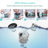 0227 Powerful Suction Portable Handheld Vacuum Cleaner - Low Noise Vacuum Cleaner for Bed - Cordless Vacuum Cleaner for Car Seat Crevices Pillows, Mattresses, Sofas Wireless Anti Dust and Mite Cleaner