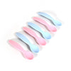 8182 Kids Cute Food Grade Foods Feeding Training Silicone Baby Spoon (set of 6 pcs)