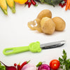 5523 Multi-Purpose Stainless Steel Peeler With Handle For Vegetables,  2 in 1 Potato Peeler and Cutter, Stainless Steel Potato Peeler, grated Carrot, grated, Suitable for Peeling and shredding Fruit and Vegetables Kitchen Accessories (1 Pc)