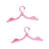 12841 VIRGIN FOLDING TRAVEL HANGERS, PORTABLE FOLDING CLOTHES HANGERS FOR SCARVES SUITS TROUSERS PANTS SHIRTS SOCKS UNDERWEAR TRAVEL HOME FOLDABLE CLOTHES DRYING RACK (2 Pc Set)