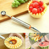 5335 Multifunctional 2 in 1 Melon Baller - Stainless Steel Dig Scoop with Fruit Carving Knife. 