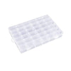 7673a 36 Grids Clear Plastic Organizer Jewelry Storage Box with Adjustable Dividers, Transparent Organizer Box (1pc)