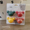 4589 Bear Seamless Glue Hook Storage Kitchen, Children's Room, Bathroom (4pc). 