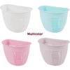 8825 Hanging Plastic Storage Basket, Adhesive Wall Mounted Organizer Box Make Up Holder Shelf Bathroom Wall Basket Punch Free Drain Basket for Kitchen Bathroom, Wall Type Storage Basket (1 Pc)
