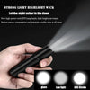 8841 Rechargeable USB Torch Zoomable, LED Distress Flashlight, Small Super Bright Pocket Flashlight, 3 Output Modes Waterproof Powerful Torch for Camping, Dog Walking, Emergency, Keyring Torch (1 Pc )