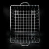 2743 SS Square Basket Stand used for holding fruits as a decorative and using purposes in all kinds of official and household places etc. 
