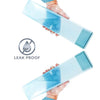 12552 Large Capacity Plastic Water Bottle | Set of 6 | Office Bottle | Gym Bottle | Home | Kitchen | Leakproof and BPA Free Drinks Bottle | Square Water Drink Juice Bottle Wide-Mouth BPA Free Leak-Free Lightweight (6 Pcs Set)