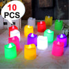 6429 10PCS FESTIVAL DECORATIVE - LED TEALIGHT CANDLES | BATTERY OPERATED CANDLE IDEAL FOR PARTY. 