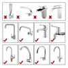 1521 Faucet Water Filter Tap Purifier for Kitchen Sink, Kitchen Tap Activated Carbon Filtration Clean Purifier 4 Layer Filter for Bathroom Home, 