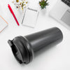 12508 Inside Stainless Steel & Outside Plastic Vacuum Insulated  Insulated Coffee Cups Double Walled Travel Mug, Car Coffee Mug with Leak Proof Lid Reusable Thermal Cup for Hot Cold Drinks Coffee, Tea (1 Pc)
