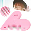0361 Heart Shape Plastic Hair Cutting Scissors for Baby Girls Lightweight Portable Hair Thinning Double‑Edge Stainless Steel Convenient for Hair Cutting for Hair Thinning (1 Pc )