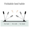 7693  Ludo Design Foldable Bed Study Table Portable Multifunction Laptop Table Lapdesk for Children Bed Foldable Table Work Office Home with Tablet Slot & Cup Holder 