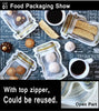 1073 Reusable Airtight Seal Plastic Food Storage Mason Jar Zipper (150ml) 
