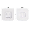 1742 Magic Adhesive Plastic Wall Hooks Heavy Duty Hooks (Pack of 20) 