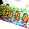 1583 Decorative Wooden Vertical Scenery with Hooks for Wall Hanging 