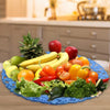 2233 Multipurpose Round Flower Self Design Storage Basket 