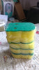 Heavy Duty Scrub Sponge, Non-Scratch Super Absorbent Cleaning Kitchen Sponges, Sponge Scourers Multi-Use for Kitchen, Bathroom, Furniture, Dishes & Steel Wash