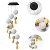 8318 Solar Crystal Ball Wind Chime, Color Changing Solar Powered LED Hanging Wind Chime Light Mobile for Patio Yard Garden Home Outdoor Night Decor, Gifts