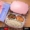 2975 Lunch Box for Kids and adults, Stainless Steel Lunch Box with 3 Compartments. 