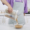 766 Kitchen Storage - Transparent Sealed Cans/Jars/Storage Box 4 Section 