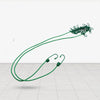 9373 Elastic Cloth Drying Rope with 12 Metal Clip Portable Clothes line For Home & Travel