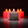 6633 Red Flameless LED Tealights, Smokeless Plastic Decorative Candles - Led Tea Light Candle For Home Decoration (Pack Of 24) 