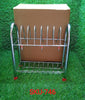 746_Stainless Steel 2 Layer Plate & Bowl Stand Kitchen Utensil Rack/Cutlery Stand 
