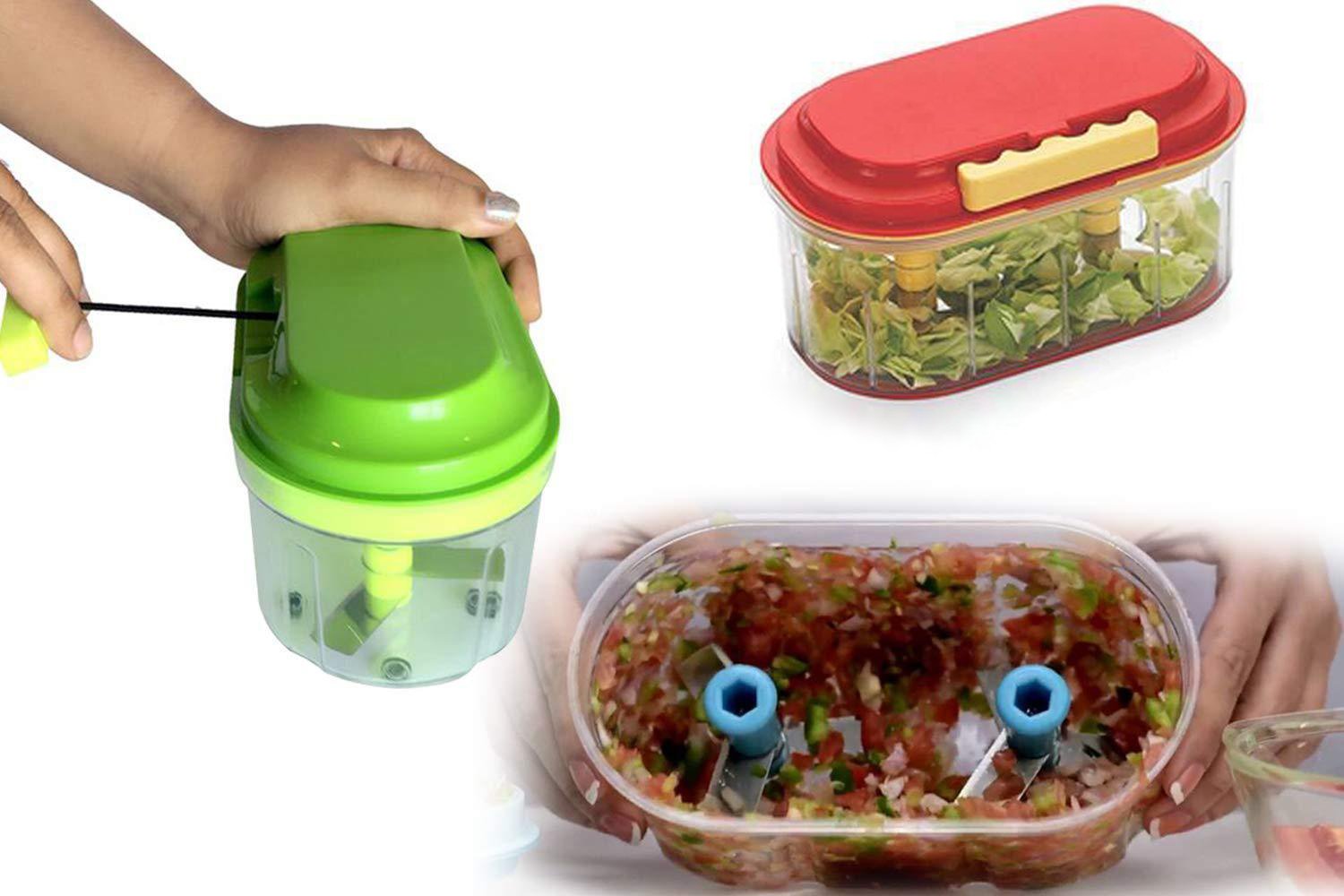 0071 Plastic Vegetable Chopper  (1000 ml) Gharbaar Store