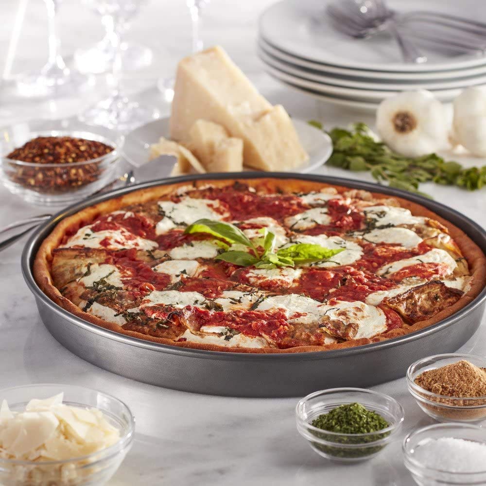 2208 Steel Non-Stick Round Plate Cake Pizza Tray Baking Mould 