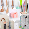 2131 Broom Holder Wall Mounted, Mop and Broom Holder Broom Organizer Grip Clips, No Drilling, Wall Mounted Storage Rack Storage & Organization for Kitchen, Bathroom, Garden