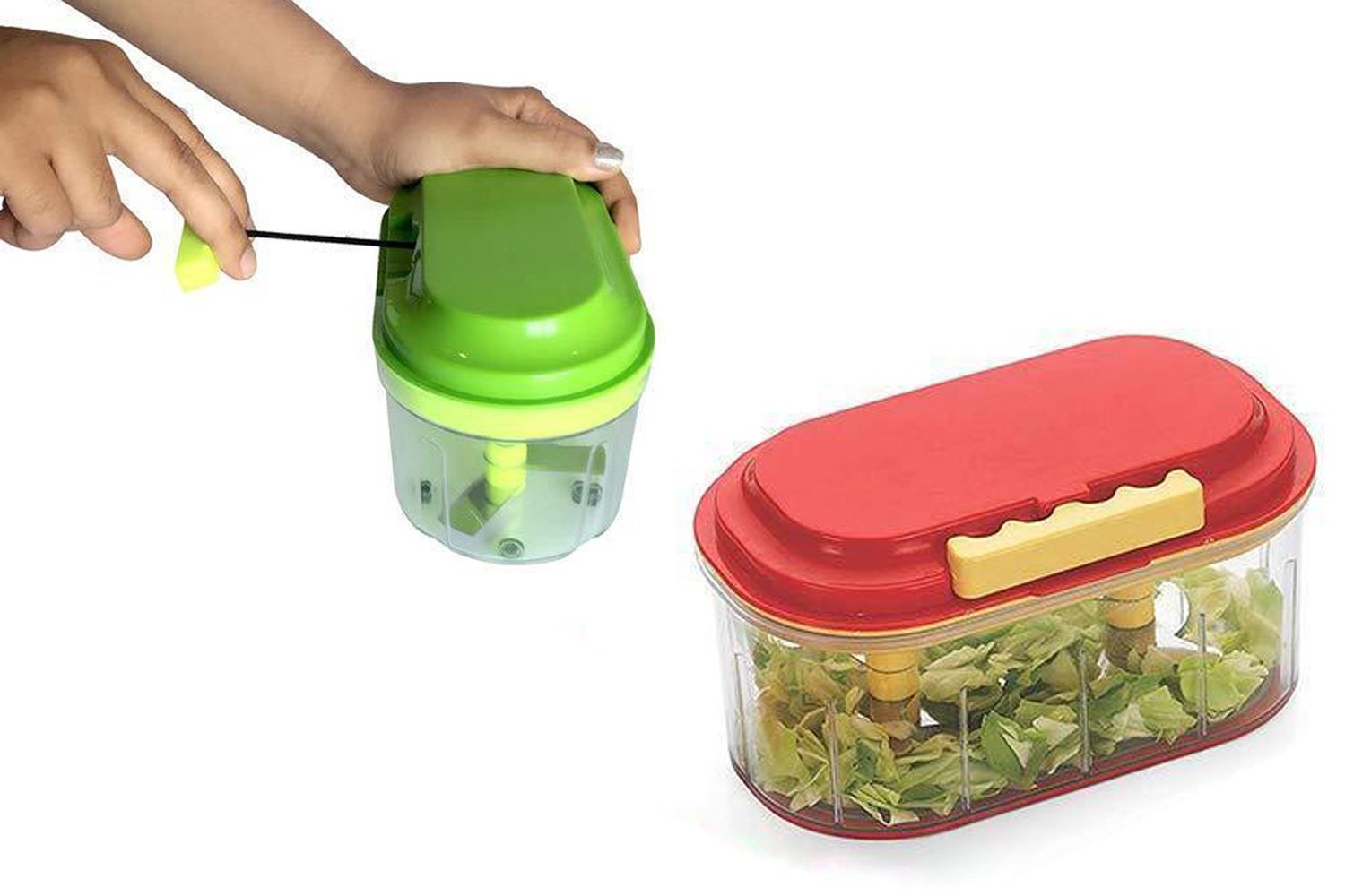 0071 Plastic Vegetable Chopper  (1000 ml) Gharbaar Store
