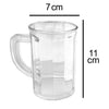 2409 Unbreakable Drinking Plastic Type Glass Set, Beer Mug, Set of 4 PCs, Transparent 